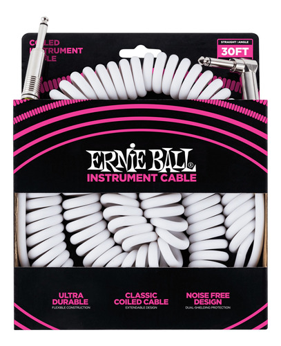 Cable Para Instrumento Ernie Ball Blan 9.14 Mts R/a 6045