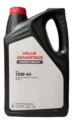 Garrafa De Aceite Nissan 15w40 Value Advantage Original