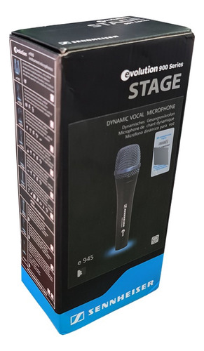 Micrófono Sennheiser Evolution E 945 Dinámico Supercardioide color negro