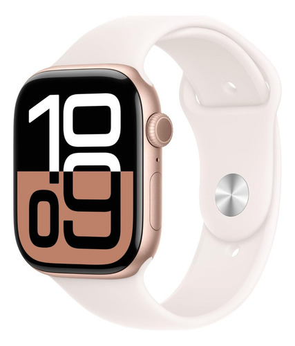 Apple Watch Series 10 Gps 46 Mm Caja Oro Malla Rosa