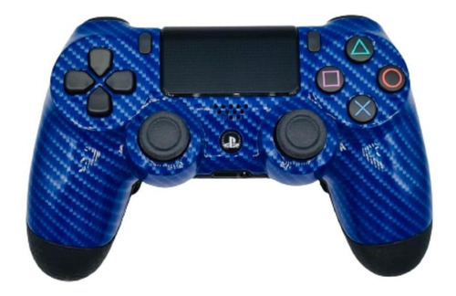 Controle Stelf Ps4 Com Grip Blue Carbon