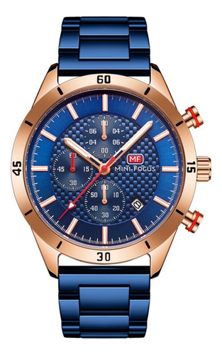 Reloj Para Hombre Mini Focus Mf0283g Mfa67202121 Azul