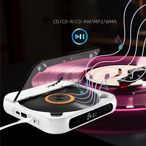 Cd Player Bluetooth Com Fones De Ouvido