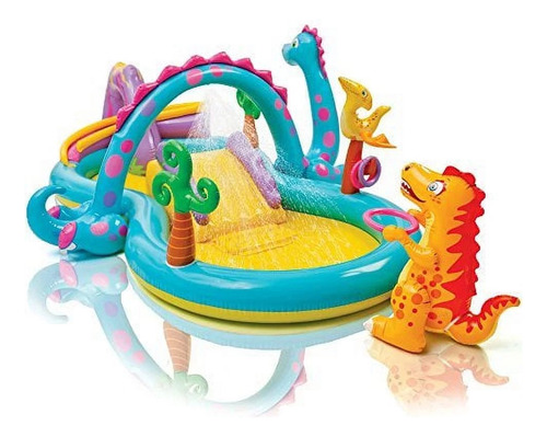 Alberca Inflable Intex Grande Dinosauriolandia C/accesorios