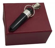 Comprar Dije Cuarzo Obsidiana Plata 925 Y Cadena 3x1 60x2 Cc15