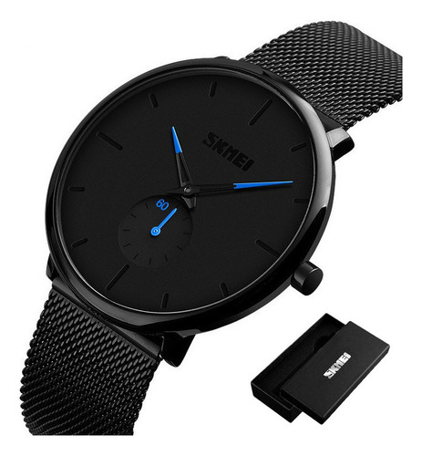 Relojes Impermeables Skmei Business Mesh Belt Para Hombre