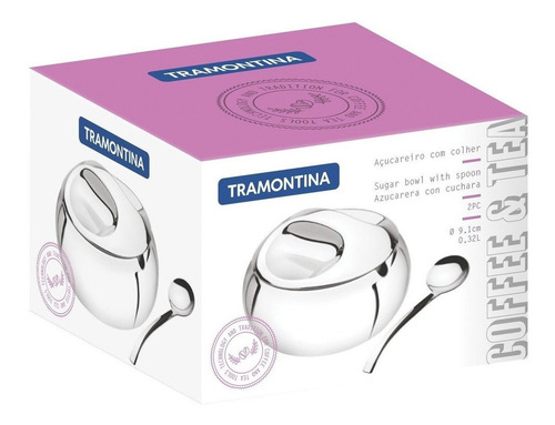 Tramontina Inox Açucareiro Farinheira Paliteiro Guardanapo