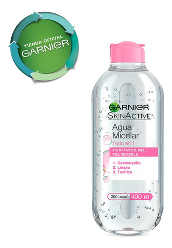 Agua Micelar Garnier Skin Active Todo Tipo De Piel 400ml