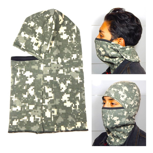 Imagen 6 de 7 de Pasamontañas Woodland Camuflaje 5 Piezas Mayoreo Tactica