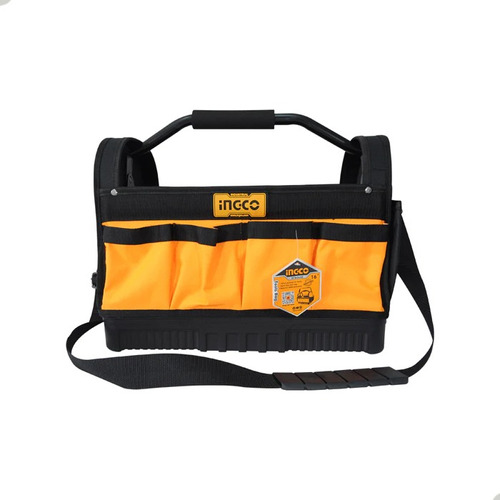 Bolsa Para Ferramentas Fundo Emborrachado 16'' Htbgl02 Ingco Cor Laranja