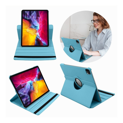 Funda Giratoria Para Tablet iPad Pro 2020 12.9in Carpeta 360