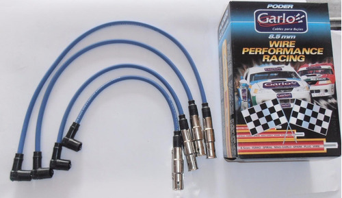 Cables Bujías Garlo Race 8.5 Mm Vw Jetta Mk4 Seat Ibiza Azul