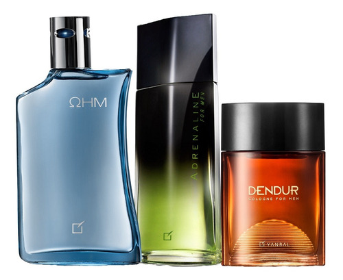 Perfumes Ohm + Dendur + Adrenaline Men - mL a $1168