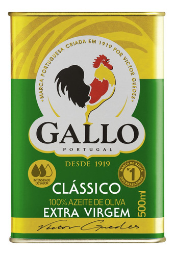 Azeite de Oliva Extra Virgem Português Gallo Lata 500ml