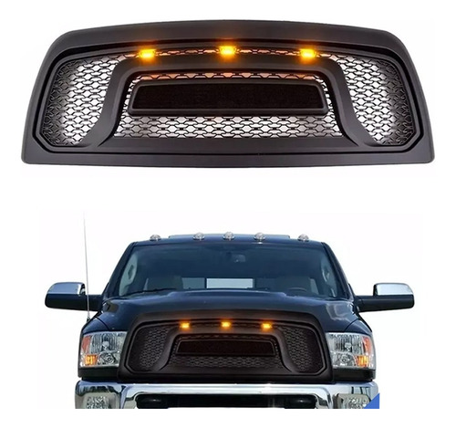 Parrilla Frontal C/led Dodge Ram 2500 2012 Estilo Rebel