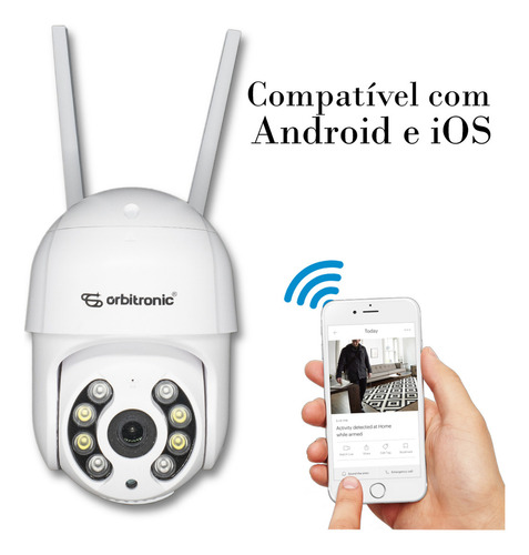 Kit 2 Câmera De Segurança Orbitronic ORB776 Com Resolução 1080p Branco