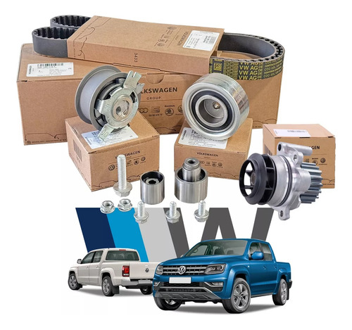 Kit Distribución + Bomba Agua Original Vw Amarok 2.0