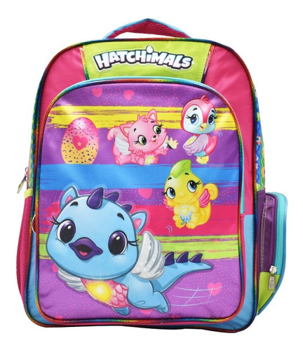 Mochila Hatchimals Estampado 3d Primaria 154517 Ruz Cd Color Rosa/azul Diseño De La Tela Estampado, 3d