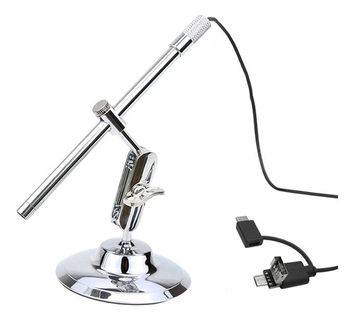 Lupa Avanzada Microscope De 8 Led Integrada, Ip67, Usb