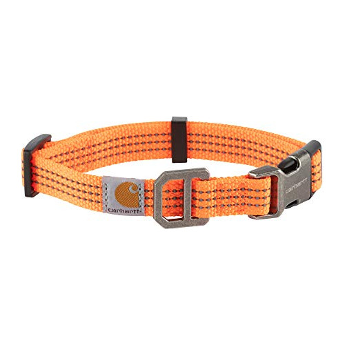 Carhartt Collar Para Perro Hunter Naranja/níquel Cepillado 