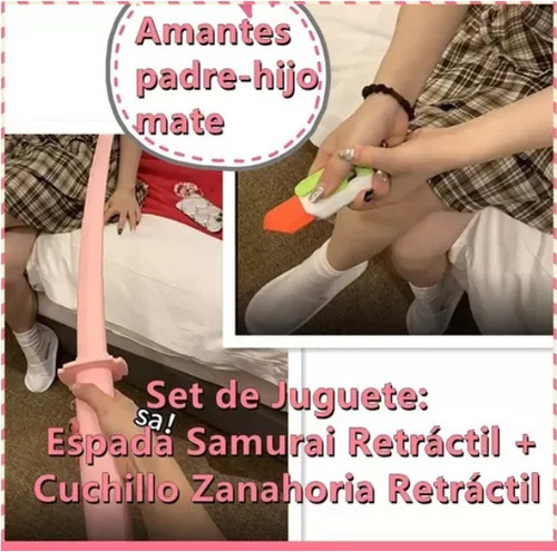 D Set De Juego De Espada Retráctil Samurai Sword