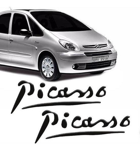 Par Emblemas Insignias Lateral Citroen Xsara Picasso Grafito