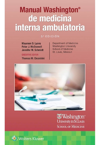 Libro Manual Washington De Medicina Interna Ambula, De Lyon (de Fer). Editorial Lippincott W & W, Tapa Tapa Blanda En Español, 2023