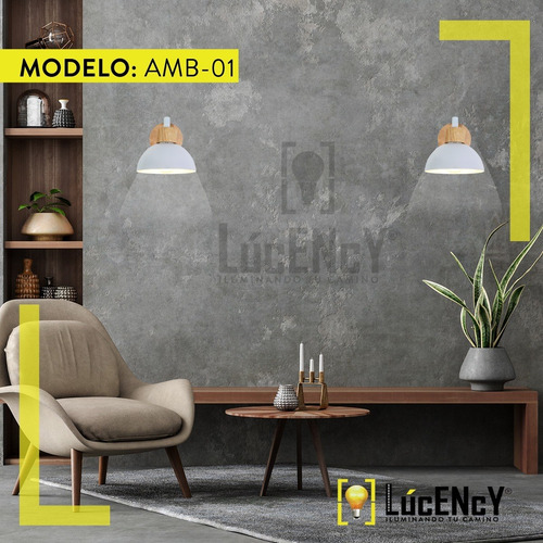 Apliqué Redondo De Pared Mod. Amb-01