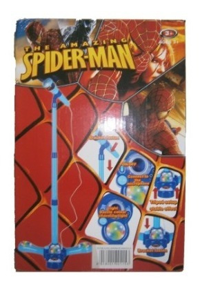 Imagen 3 de 3 de Microfono Ajustable De Spiderman.