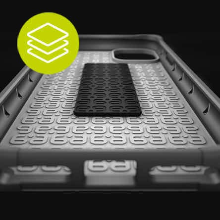 Protector Compatible Con Iphone 14 Plus Dualtek Negro Pureg