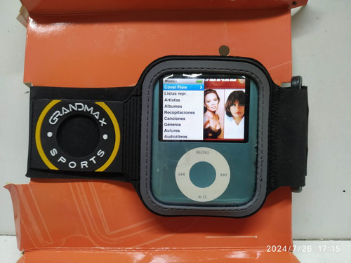 Brazalete Para iPod Nano 3ra Generacion Con Silicona Azul (Usado)