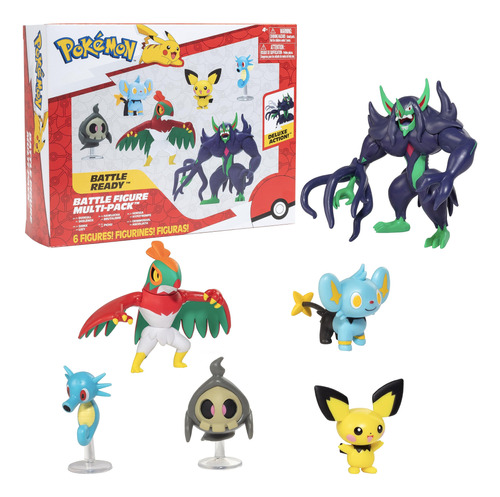 Juego De Figuras Pokémon Battle Ready Con Grimmsnarl De 11,4