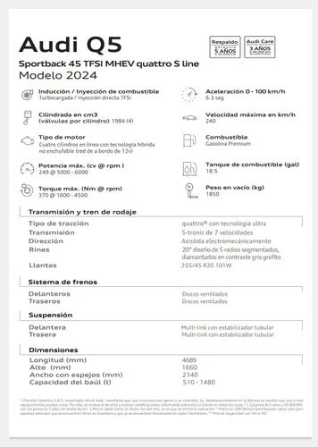 Audi Q5 S-line Sportback 2025