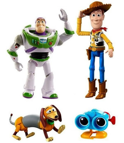 Imagem 2 de 5 de Baú Brinquedos Do Andy 04 Bonecos Toy Story Disney Original
