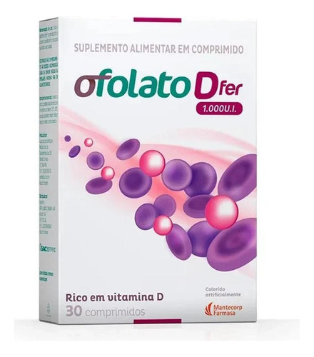 Ofolato Dfer 1000ui 30 Comprimidos