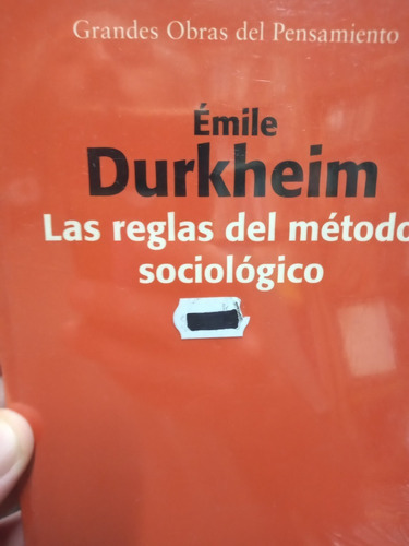 Las Reglas Del Metodo Sociologico Durkheim, De Durkheim. Editorial Losada, Tapa Blanda En Español