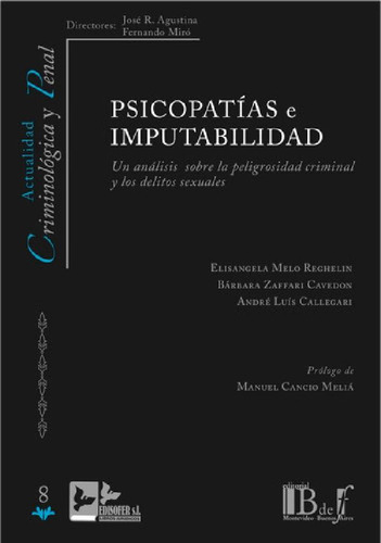 Libro - Psicopatías E Imputabilidad Reghelin