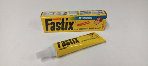 Imagen 2 de 7 de Sellador Sintetico Fastix Antihongos Transparente De 25 Grs