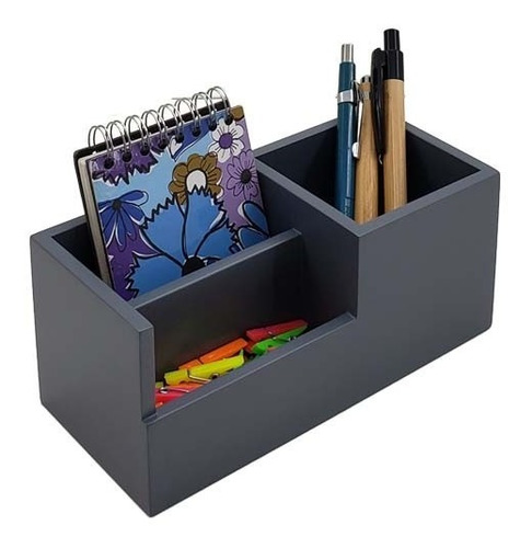 Organizador Porta Lapis E Trekos Escritório Best Mdf Laca Cz