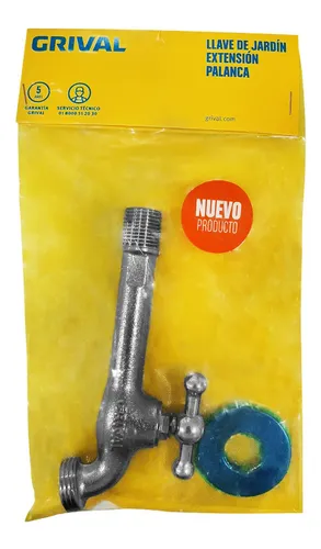 Linea Grival Grifo Cromado Con Extencion Pesado Rosca (97911