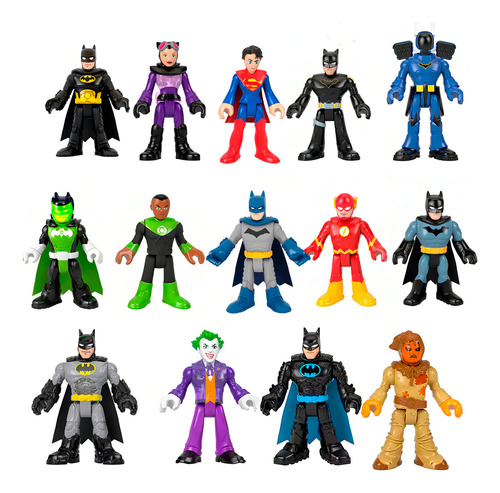 Figuras de Superamigos de Batman y Joker DC M5645v - Mattel