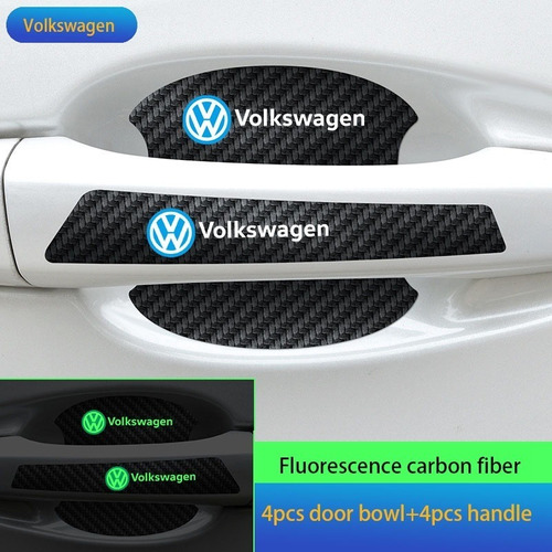 Kit Adesivo Protetor Fibra De Carbono Volkswagen