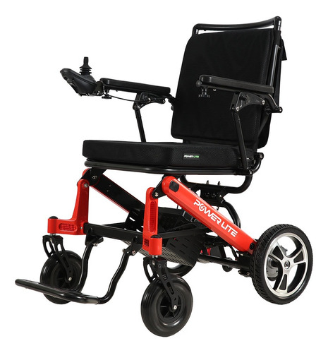 Cadeira De Rodas Motorizada Compact Pop 110 Kg Power Lite Cor Vermelho