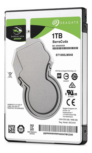 Imagen 4 de 4 de Disco Duro Seagate Barracuda 1tb Sata 2.5'' 5400 Laptop 7mm