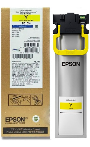 Tinta Epson T01c420 Para Workforce Wf-c529r / C579r Yellow
