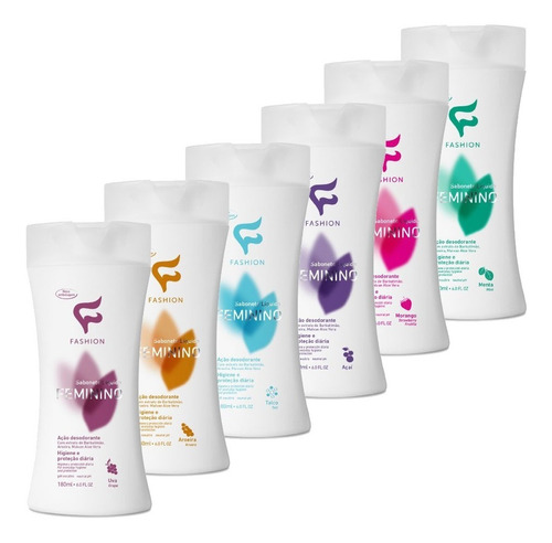 Imagem 9 de 10 de 6 Sabonete Intimo Unissex + 6 Feminino Liquido Fashion