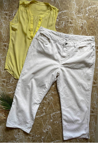 Pantalón Capri Blanco