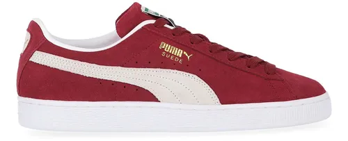 Zapatillas Puma Suede Classic Hombre En Bordo Y Blanco Hombr