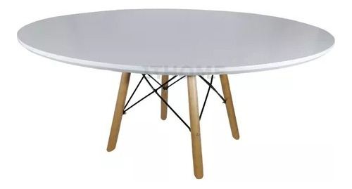 Mesa Centro 80cm Redonda Eiffel Charles Eames