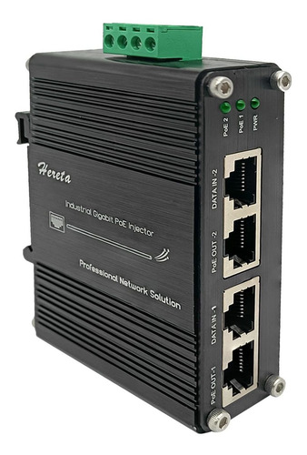 Switch Hereta Lnk-inj302 2 Puertos 30w Con Ieee 802.3ab -ne